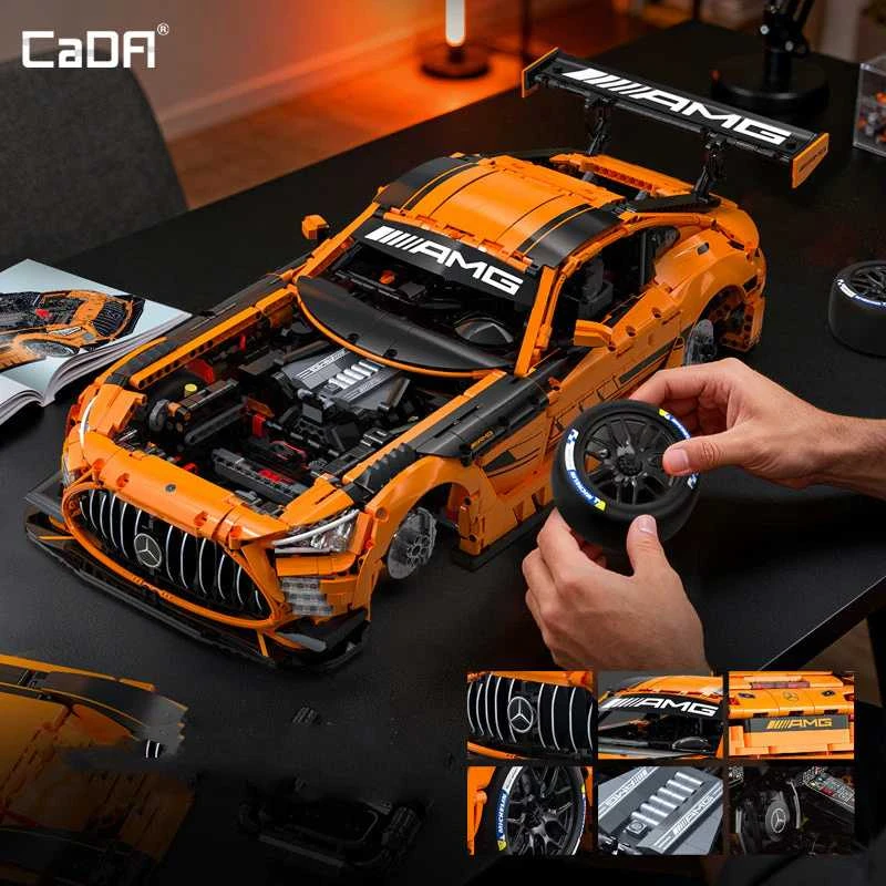 Konstruktorius CaDA Mercedes AMG GT3 1/8 (5466 dalių)