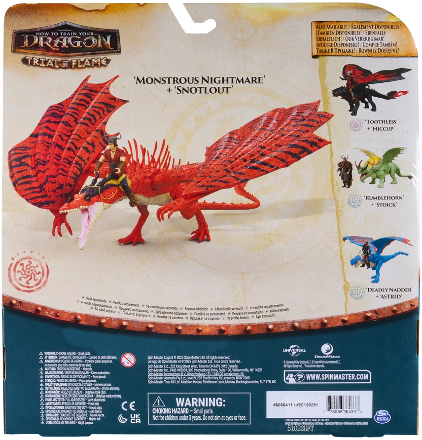 Spin Master DRAGONS Vikingas ir slibinas: Monstrous Nightmare ir Snotlout