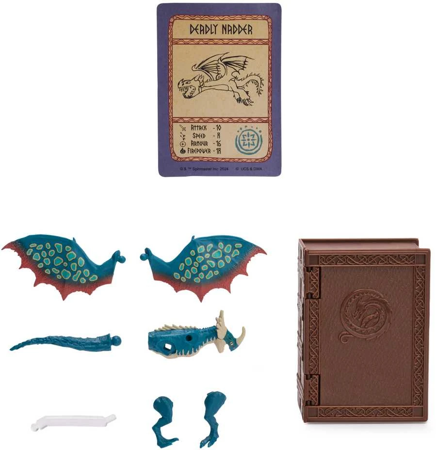 DRAGONS Mini slibino figūrėlė, 5 cm