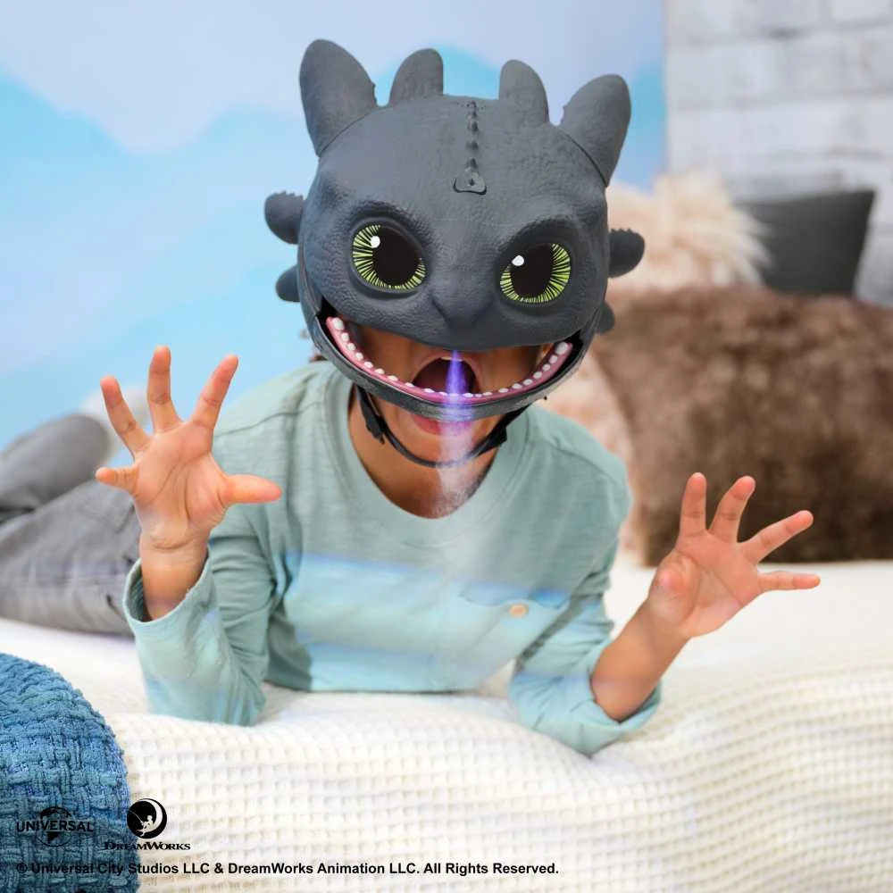 Spin Master DRAGONS Slibino kaukė su garso efektais