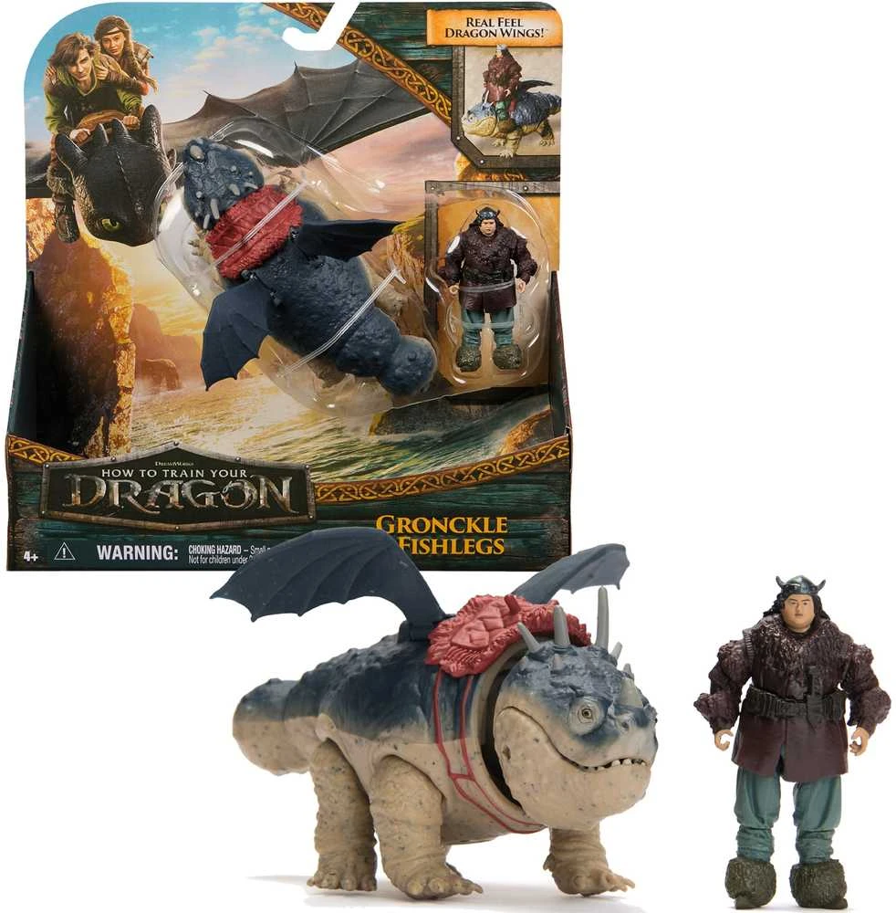 Spin Master Dragons Drakonai - Filmas Vikingas ir drakonas - Gronkle ir žuvies kojos (6074006)