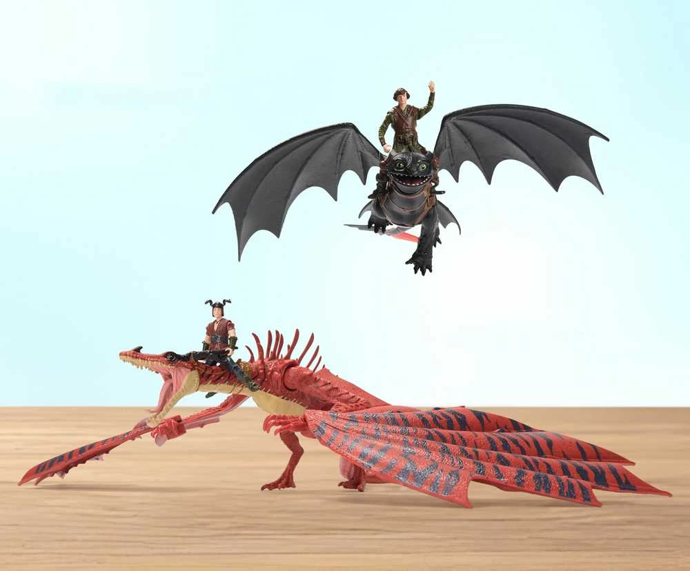 Kaip prisijaukinti slibiną Drakono ir figūrėlės rinkinys Kaip prisijaukinti Dragon 7 dalys Dragon Vulkano sala