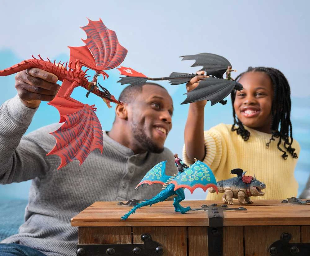 Kaip prisijaukinti slibiną Drakono ir figūrėlės rinkinys Kaip prisijaukinti Dragon 7 dalys Dragon Vulkano sala
