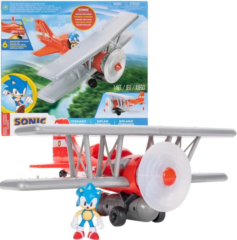 JAKKS SONIC Lėktuvas su figūrėlė „Tornado“