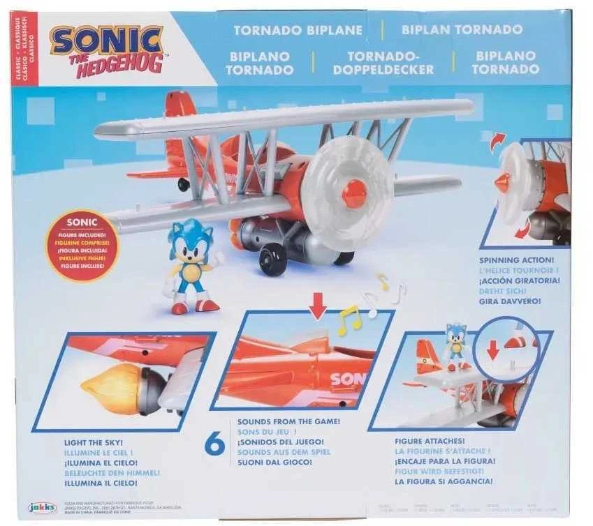 JAKKS SONIC Lėktuvas su figūrėlė „Tornado“