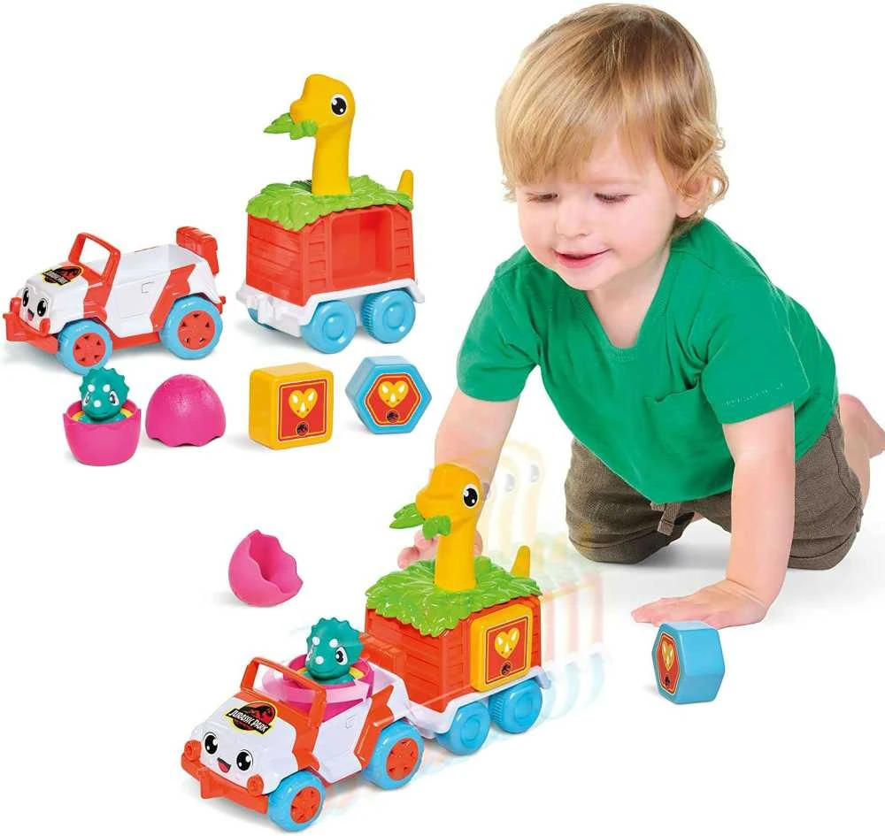 TOMY mašinėlės rinkinys su dinozauru Dino Rescue Ranger, E73253