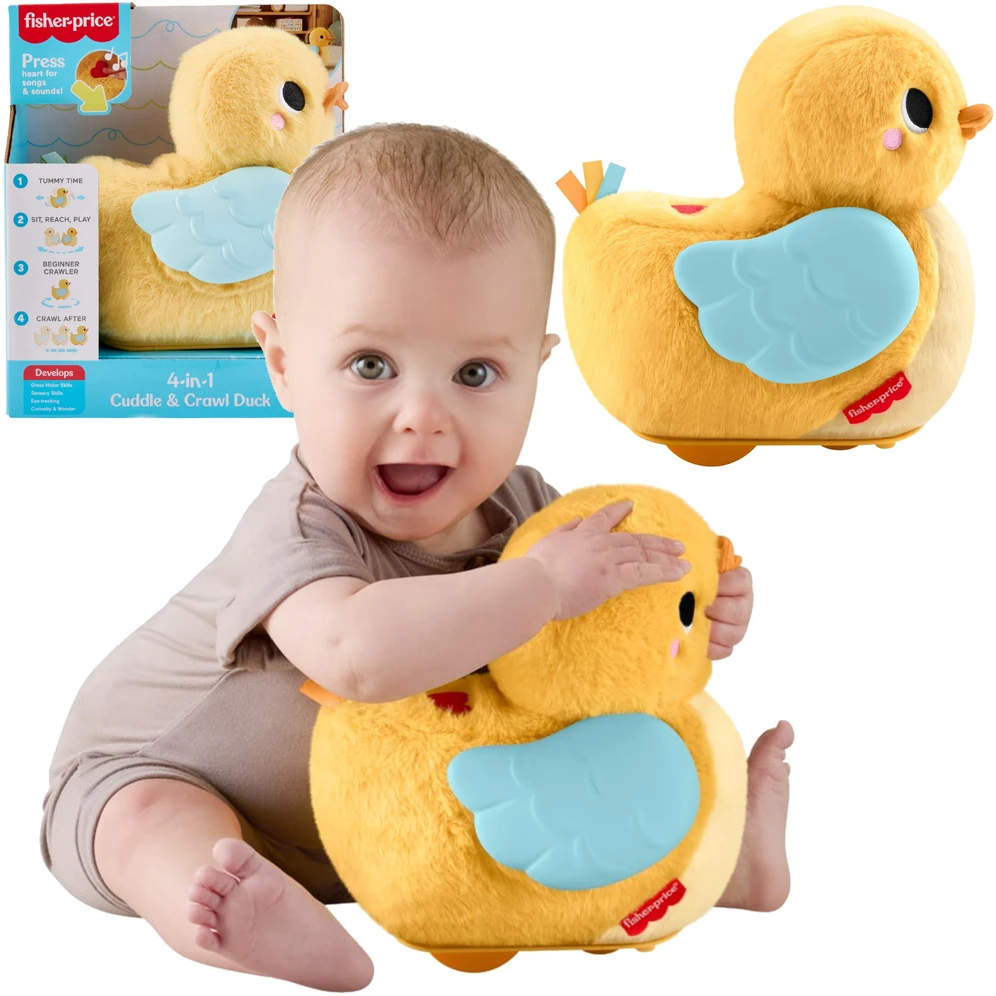 Fisher Price Jeżdżąca Kaczka Kiwaczka 4w1 zabawka wspierająca naukę raczkowania