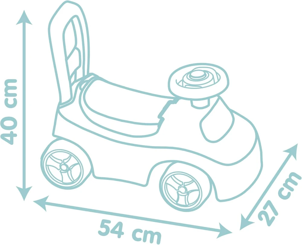 Paspiriamas automobilis Smoby 7600140503, įvairių spalvų