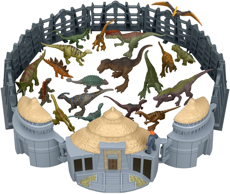 Mattel Jurassic Park Minis Kalendarz Adwentowy Park Jurajski Wyspa Dinozaurów 24 elementy