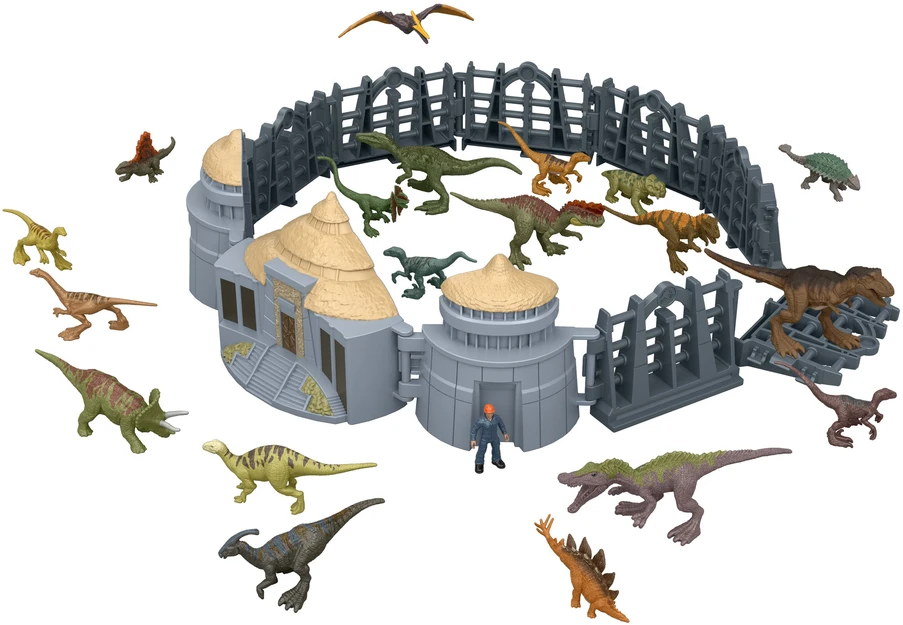 Mattel Jurassic Park Minis Kalendarz Adwentowy Park Jurajski Wyspa Dinozaurów 24 elementy