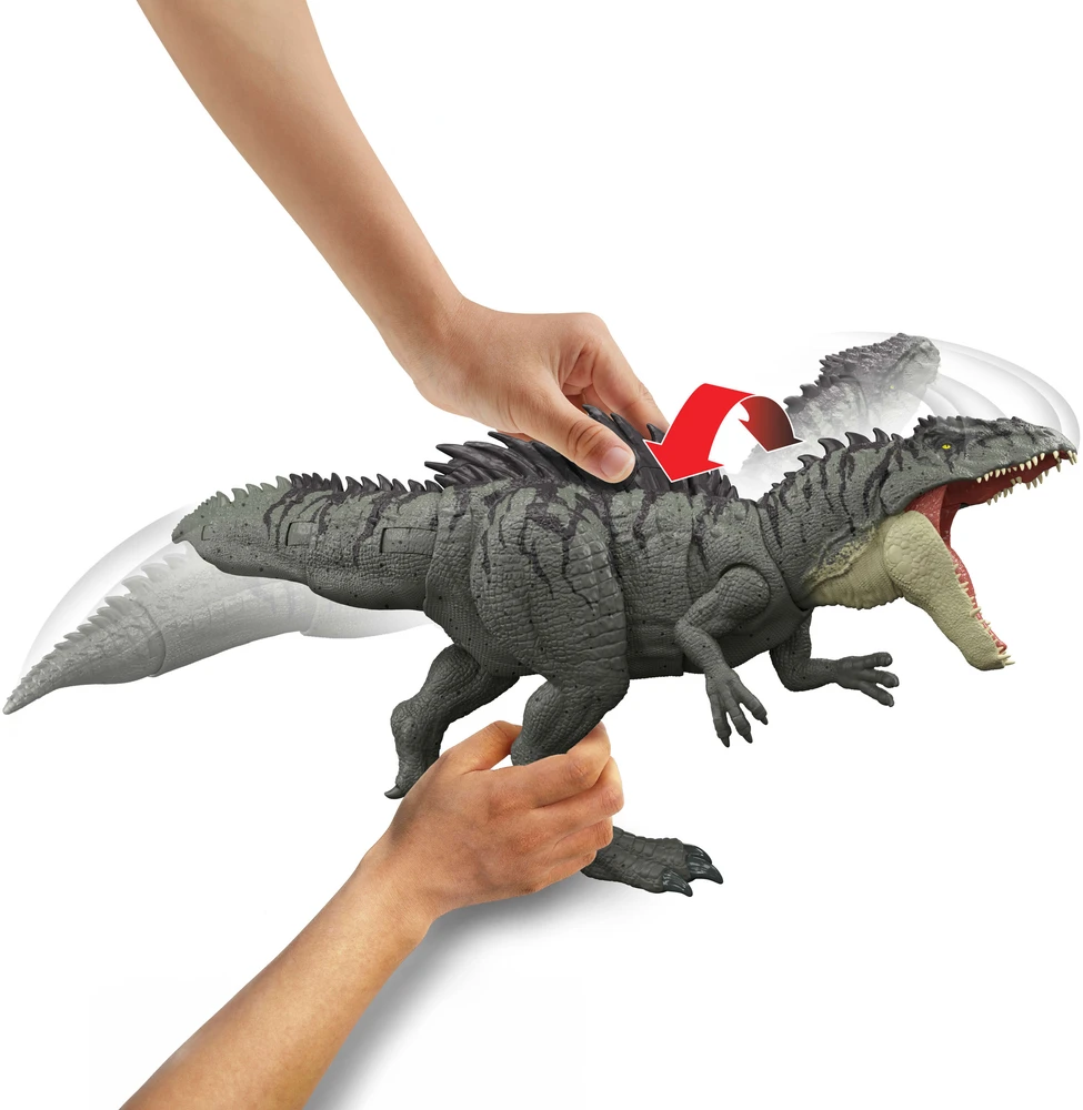 Mattel JURASSIC WORLD COLOSSAL CHOMP interaktyvus dinozauras Giganotosaurus (JKG93)