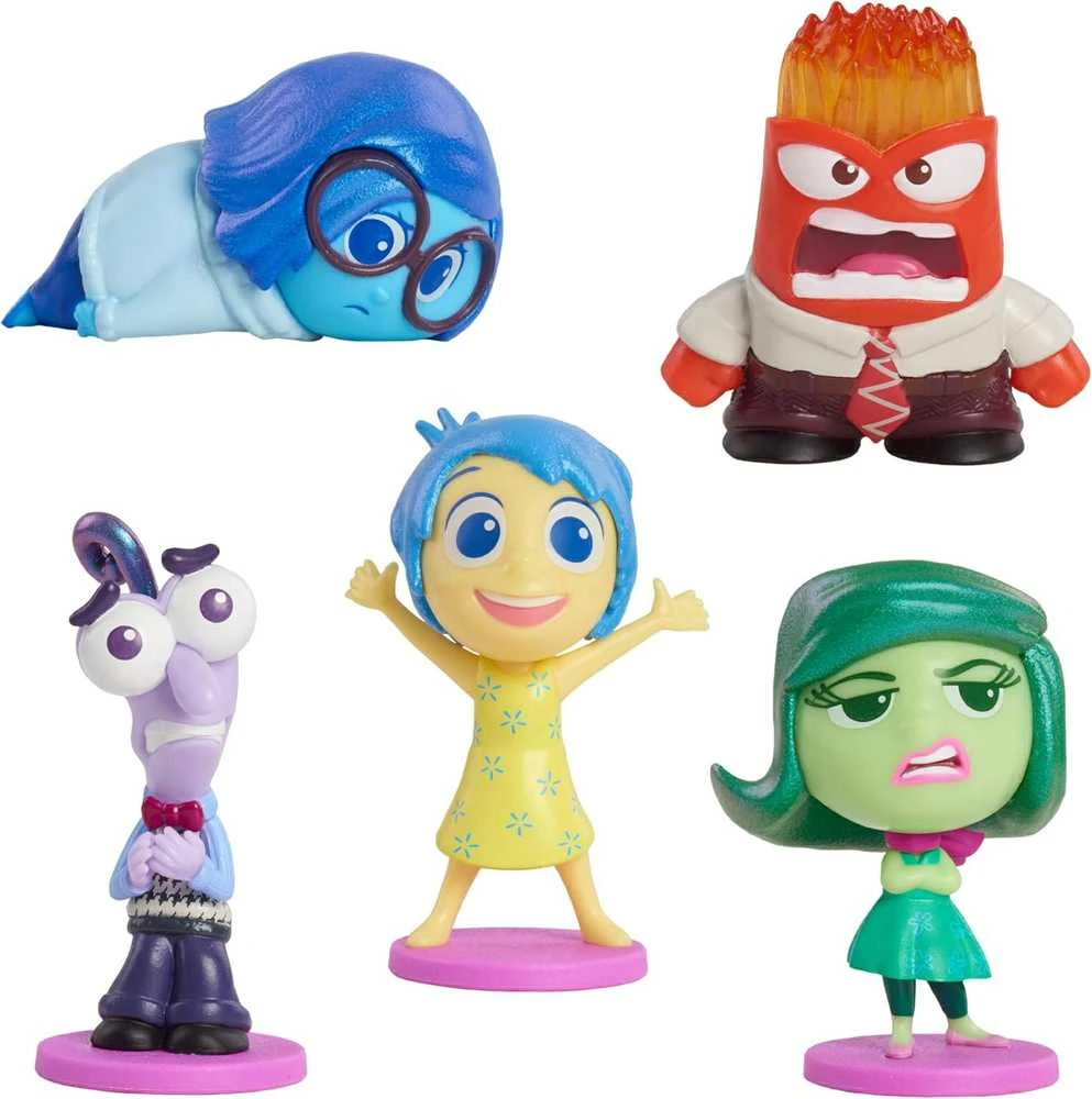 justplay „Just Play Inside Out 2“ „Inside Out 2“ 5 figūrėlių rinkinys. Visi jausmai, visos emocijos, džiaugsmas, liūdesys, pyktis, baimė, pasibjaurėjimas. „Disney Pixar“.