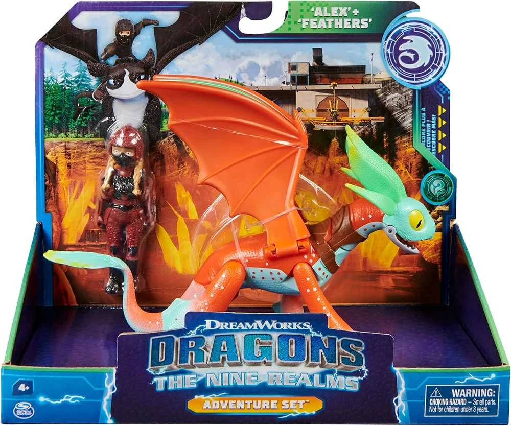Kaip prisijaukinti slibiną (Alex and the Dragon Feathers) figūrėlių rinkinys