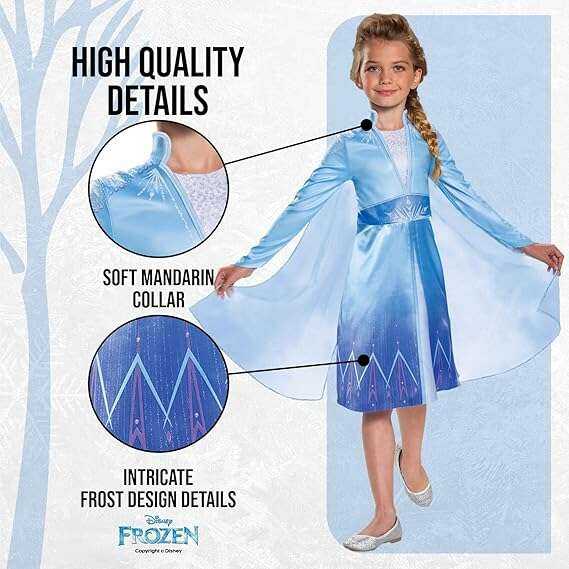 Jakks Pacific Karnavalinis kostiumas Disney Frozen Elsa Frozen Princess 110-122 cm (5-6 metai)