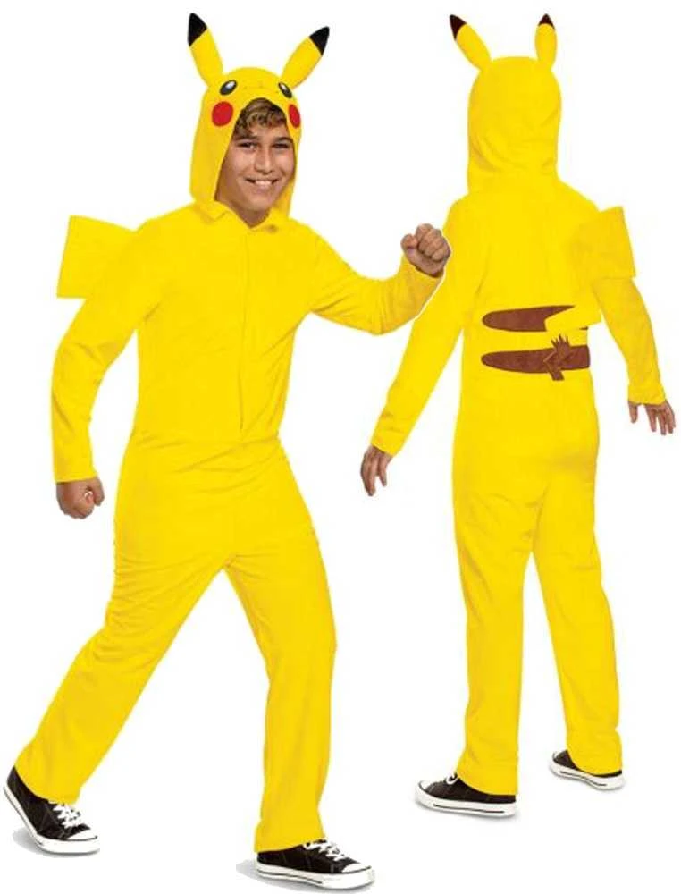 Karnavalinis kostiumas Pokemon Pikachu kostiumas geltonas maskuoklis 150-163 cm (14-16 metų) Kigurumi