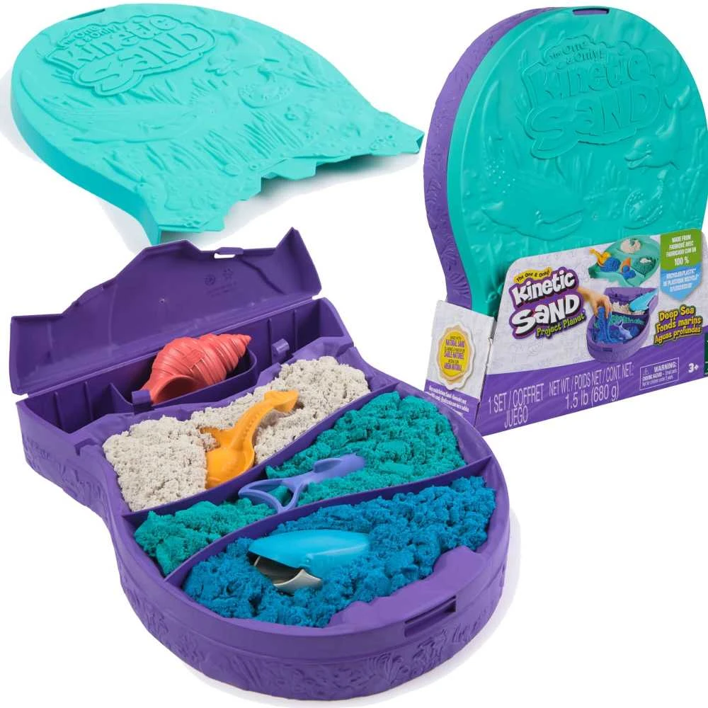 Spin Master Kinetic Sand Deep Sea 680 g + formelės