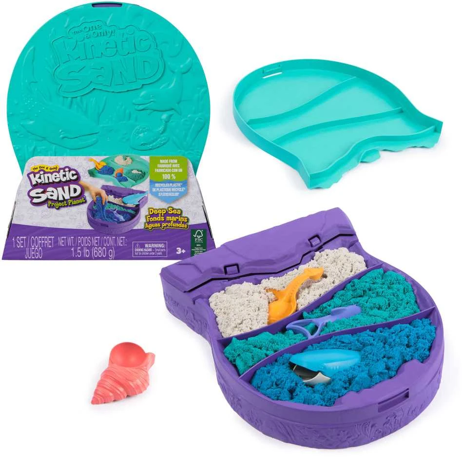 Spin Master Kinetic Sand Deep Sea 680 g + formelės