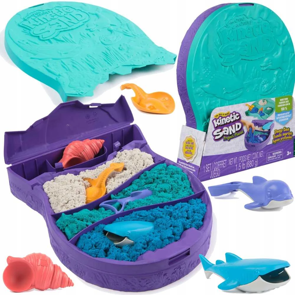 Spin Master Kinetic Sand Deep Sea 680 g + formelės