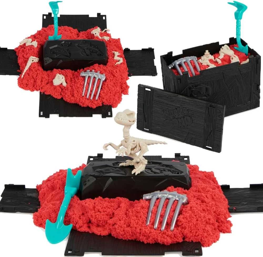Kinetic Sand Excavation Dino XCavate Paieškos rinkinys Skeleton Dinosaur Kinetic Sand + priedai
