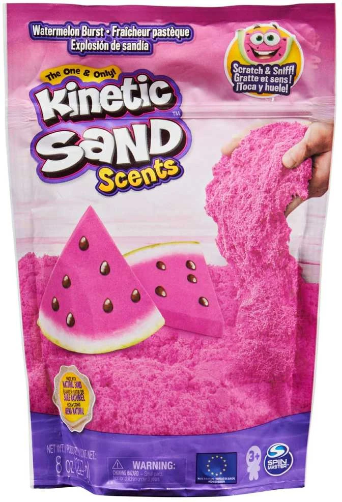 KINETIC Kinetinis smėlis su rausvu arbūzu ir kinetinio smėlio kvapu, 228 g
