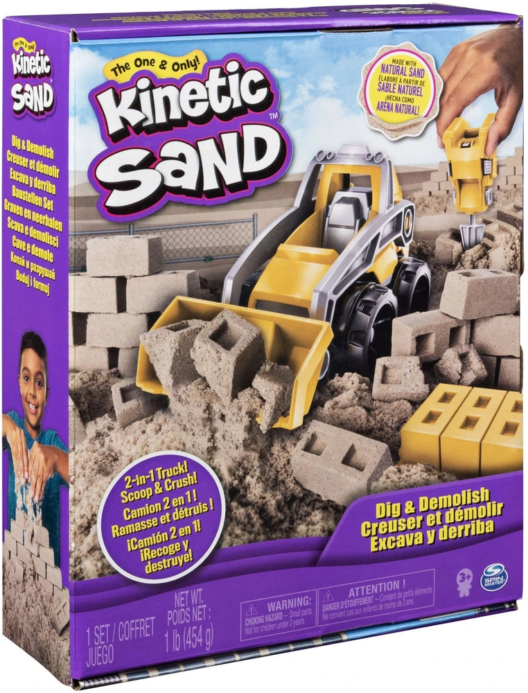 Spin Master Kinetic Sand Kinetinis smėlis – kasimo ir griovimo rinkinys (6044178)