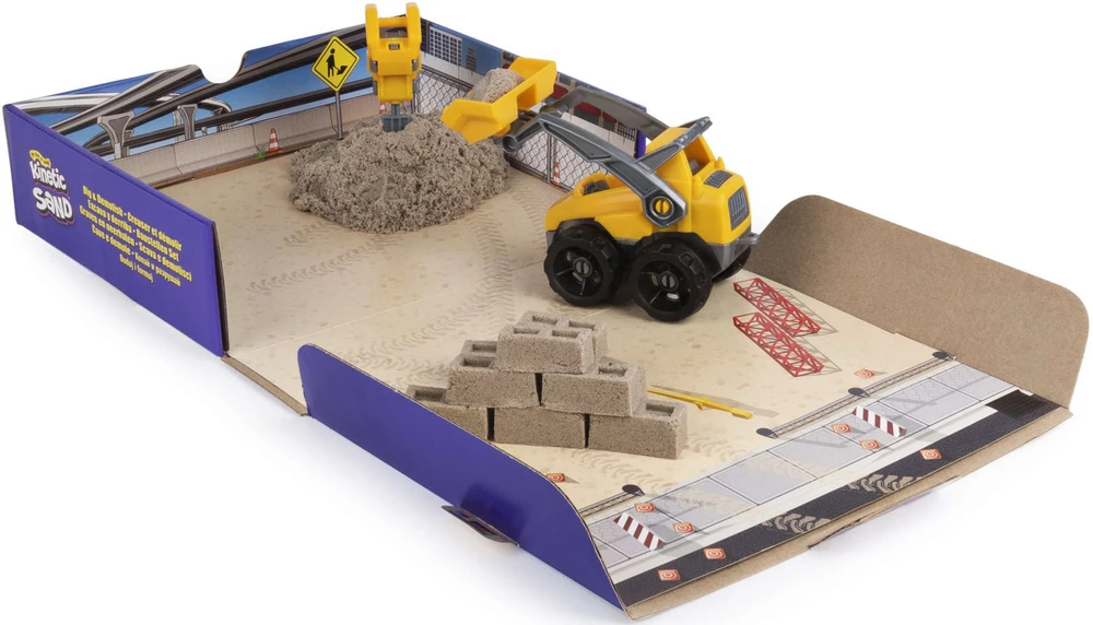 Spin Master Kinetic Sand Kinetinis smėlis – kasimo ir griovimo rinkinys (6044178)