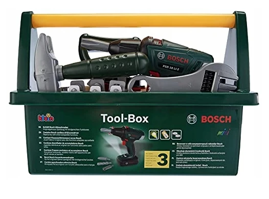 Žaislinių įrankių dėžė Klein su Bosch el. suktuvu (8429)