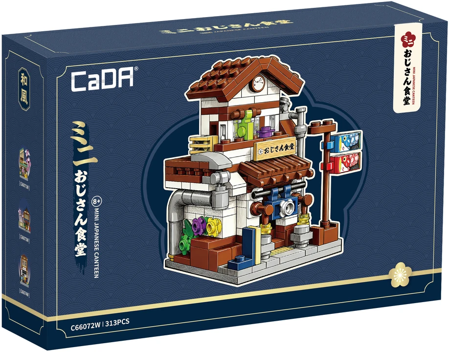 CaDA kaladės Pastatas Mini japoniškas restoranas 313 elementų C66072W
