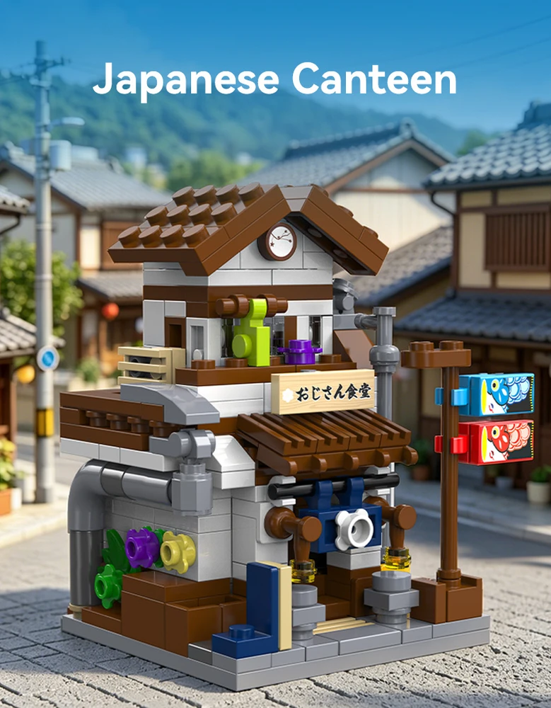 CaDA kaladės Pastatas Mini japoniškas restoranas 313 elementų C66072W