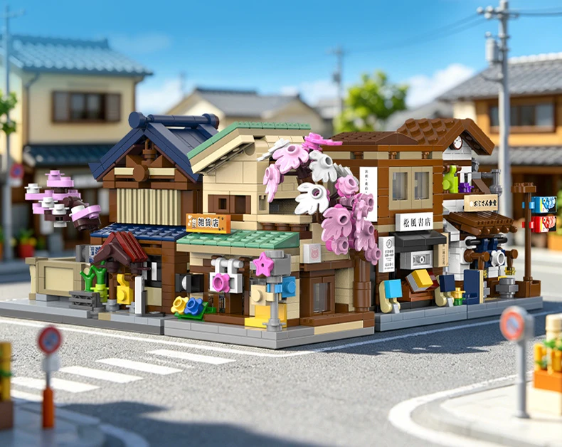 CaDA kaladės Pastatas Mini japoniškas restoranas 313 elementų C66072W
