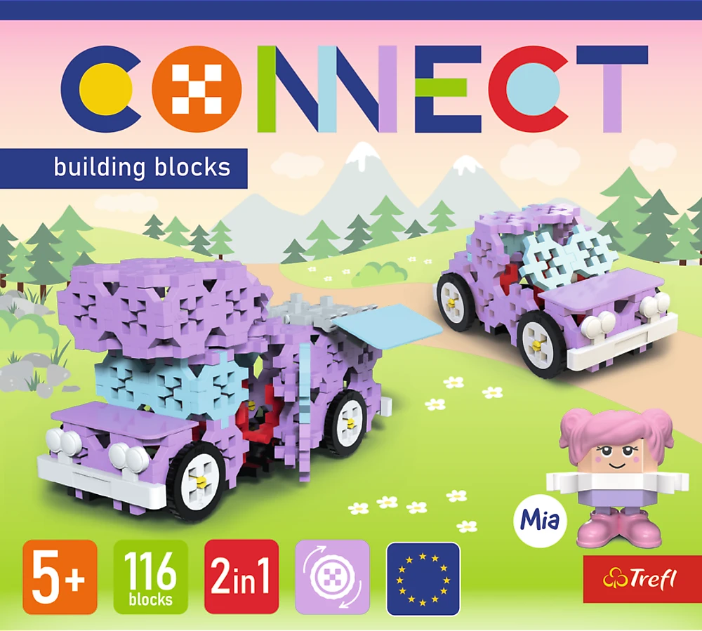 TREFL 61968 Connect 2in1 Blocks - Kemperis / Mielas automobilis