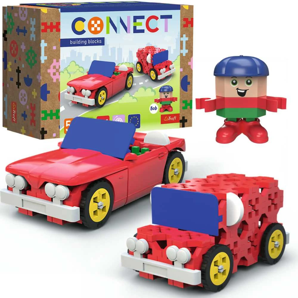 Konstruktorius 2in1 kabrioletas ir krovininis automobilis Trefl