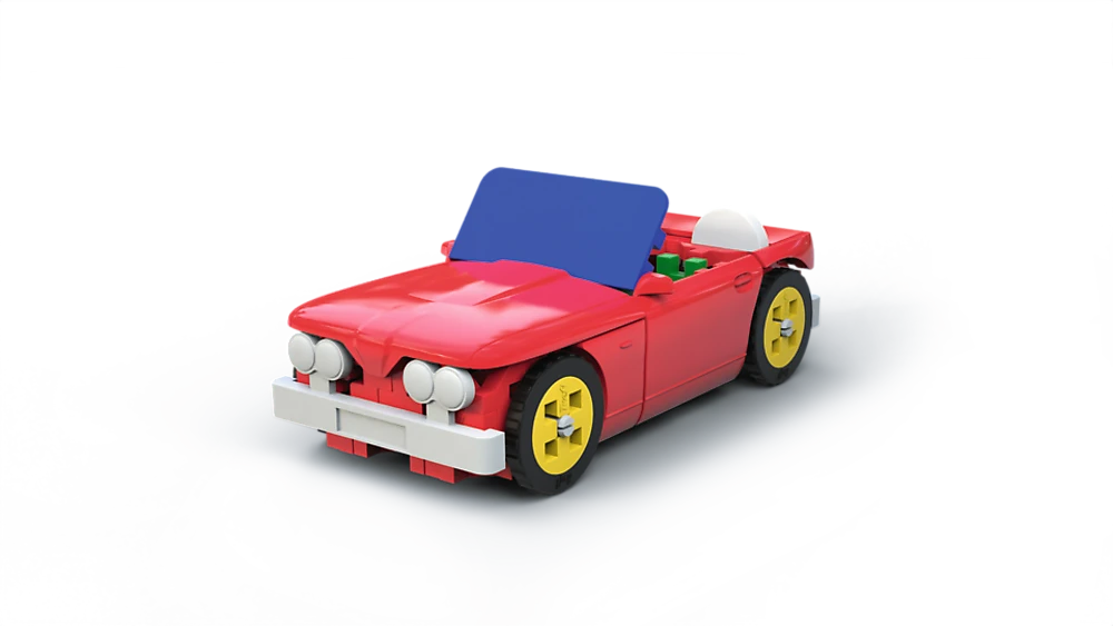 Konstruktorius 2in1 kabrioletas ir krovininis automobilis Trefl