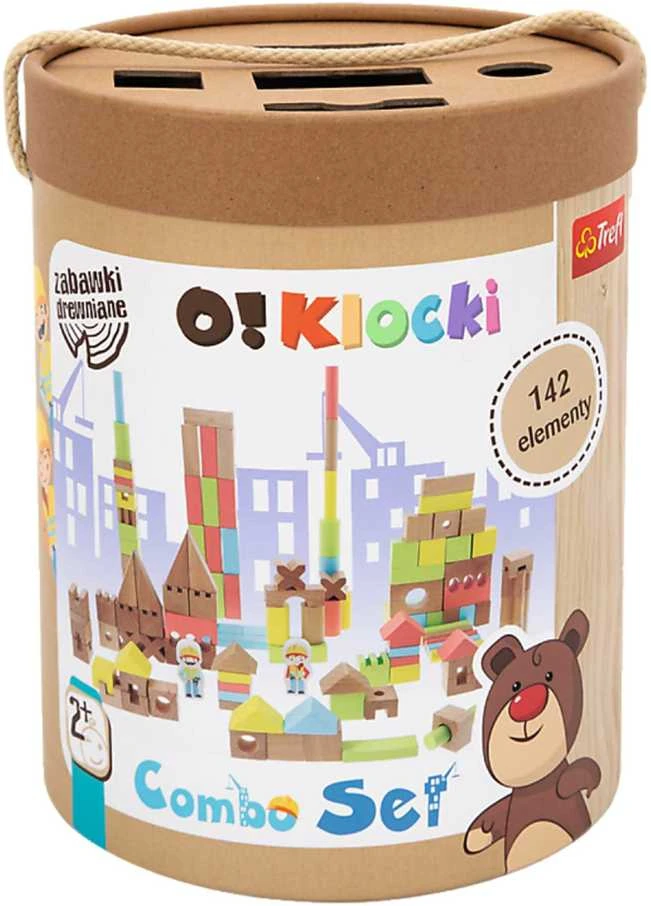 Dėlionė Trefl Medinis žaislas - Combo kaladėlės 142 vnt