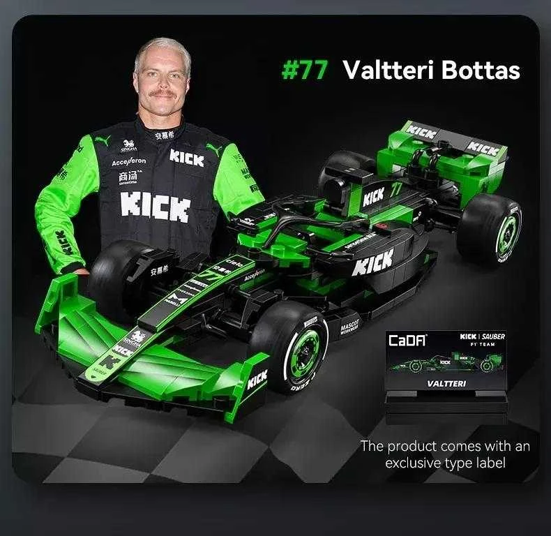 *****Cada lenktyninių automobilių blokai.F1 KickSauber C55032W