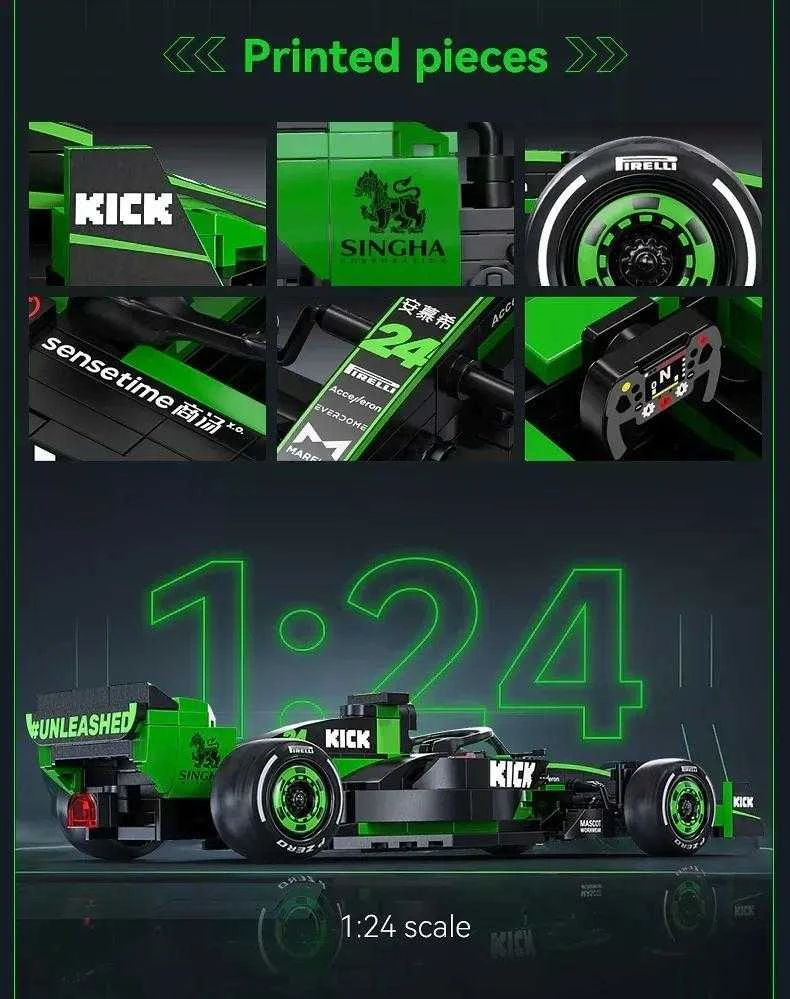 *****Cada lenktyninių automobilių blokai.F1 KickSauber C55032W