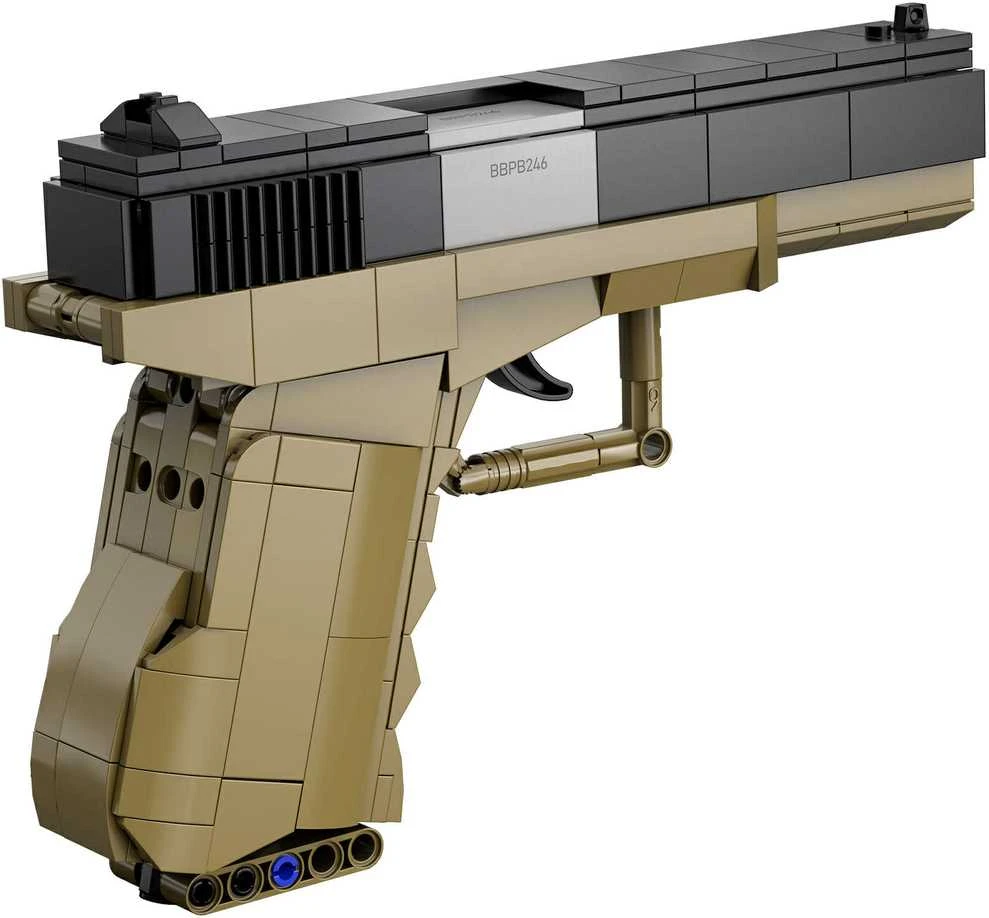 CADA Blocks PISTOL 17 PISTOL 5 SHELLS 338 ELEMENTS REPLIKA