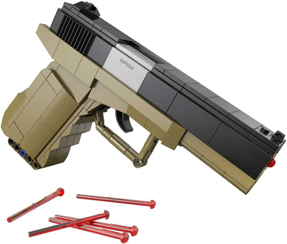CADA Blocks PISTOL 17 PISTOL 5 SHELLS 338 ELEMENTS REPLIKA
