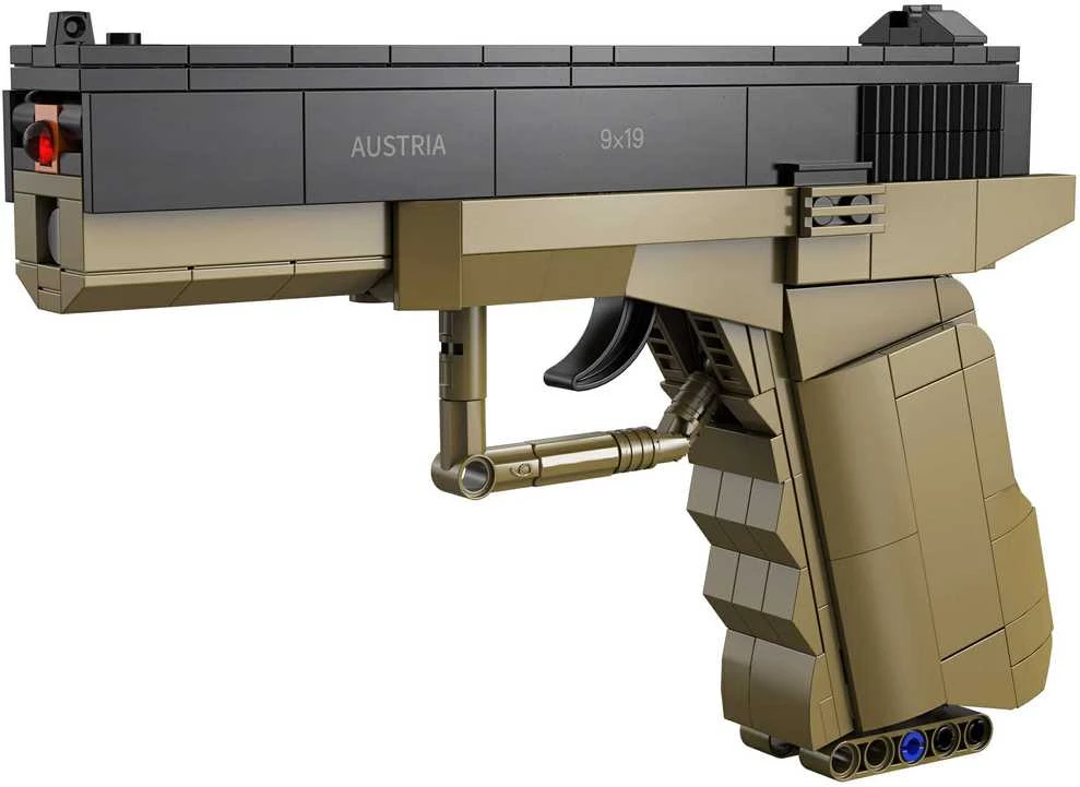 CADA Blocks PISTOL 17 PISTOL 5 SHELLS 338 ELEMENTS REPLIKA