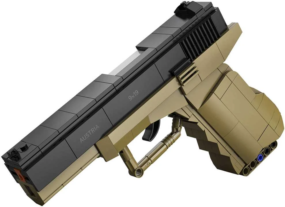 CADA Blocks PISTOL 17 PISTOL 5 SHELLS 338 ELEMENTS REPLIKA