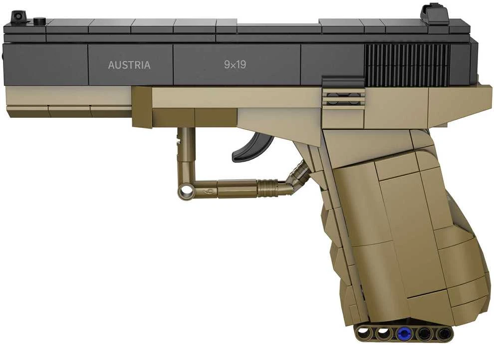 CADA Blocks PISTOL 17 PISTOL 5 SHELLS 338 ELEMENTS REPLIKA
