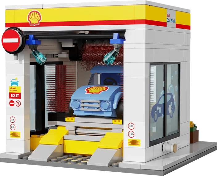 *****Cada pagalvėlės Shell automobilių plovimo stotis C66030W 30260