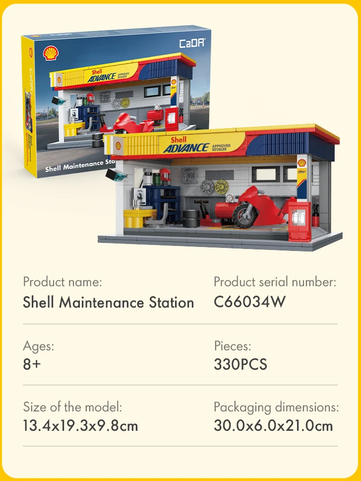 „Cada Building Blocks Shell“ degalinės pastatas, 330 dienų, C66034W
