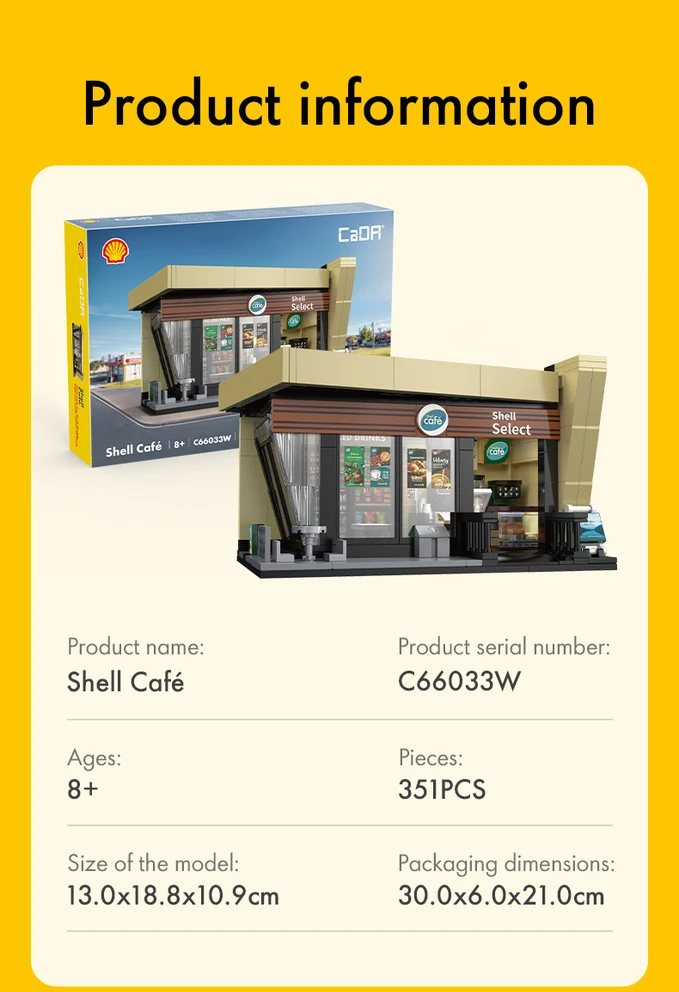 „Cada“ statybinių blokų „Shell“ kavinės pastatas, 351 diena, C66033W