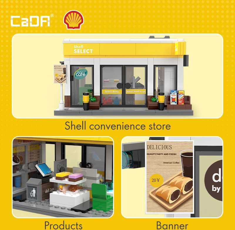 CaDA statybiniai blokeliai, „Shell Shop“ pastatas, 303 dalys
