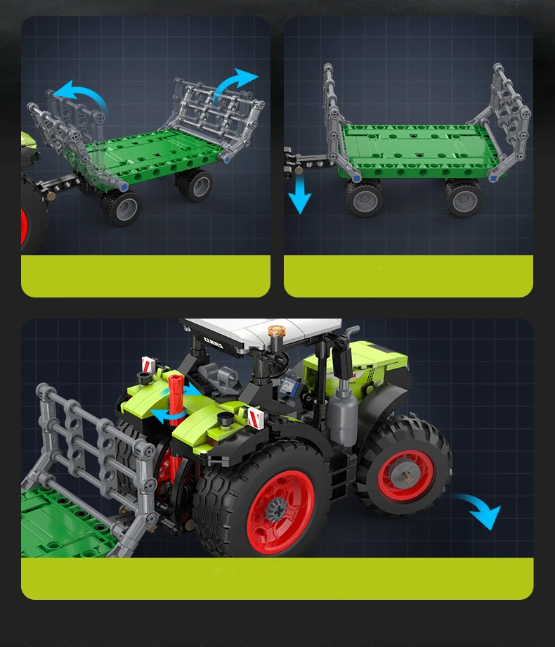 CADA BLOKAI ŽEMĖS ŪKIO TRAKTORIUS CLAAS ARION 660 448 ELEMENTS TRAKTORIUS