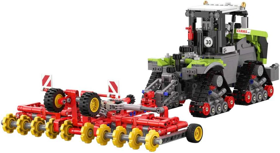 CaDA statybiniai blokai Didelis žemės ūkio traktorius CLAAS XERION 5000 TRAC TS Važiuoklė 1336 dalys