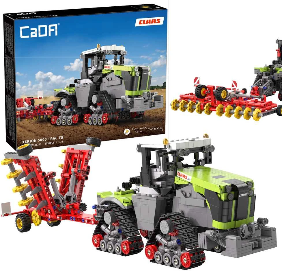 CaDA statybiniai blokai Didelis žemės ūkio traktorius CLAAS XERION 5000 TRAC TS Važiuoklė 1336 dalys