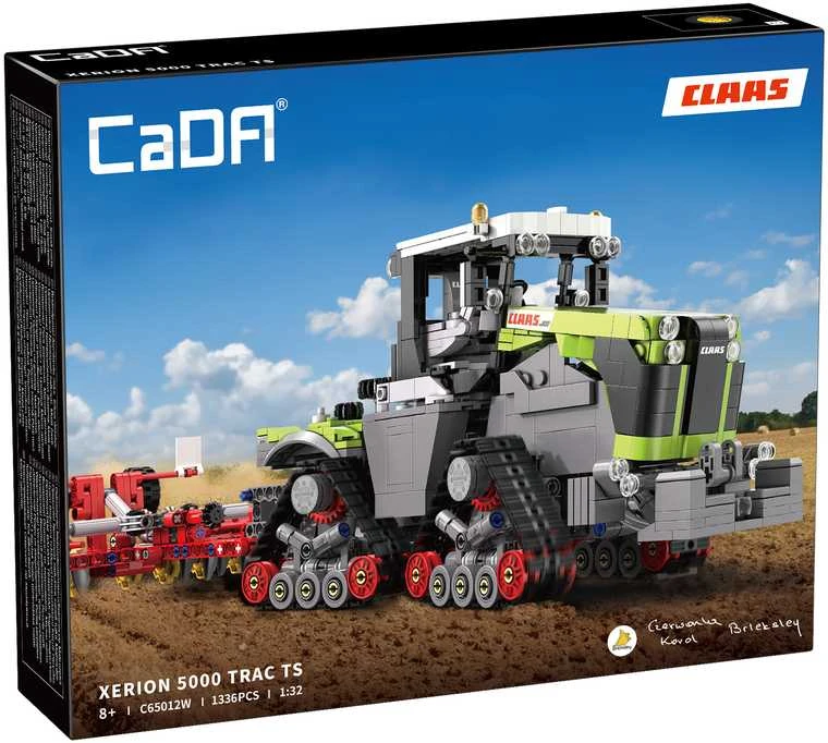 CaDA statybiniai blokai Didelis žemės ūkio traktorius CLAAS XERION 5000 TRAC TS Važiuoklė 1336 dalys