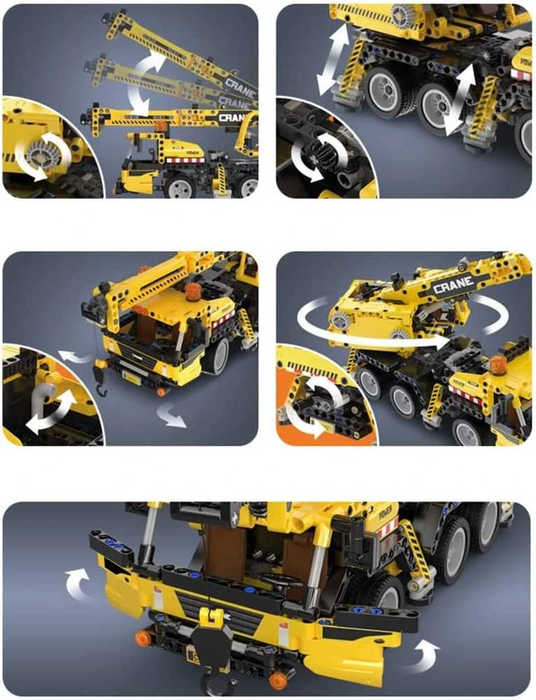 CaDA Construction Blocks Crane 37 cm Large Construction Vehicle 658 dalys